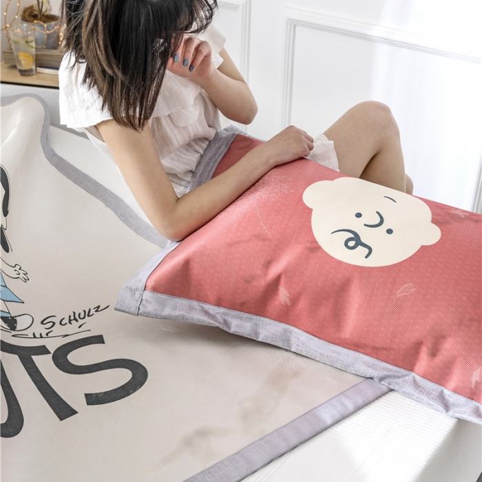 91家纺网 家纺一手货源 找家纺 时年家纺 2019新款凉席冰丝席水洗养生席 小伙伴们