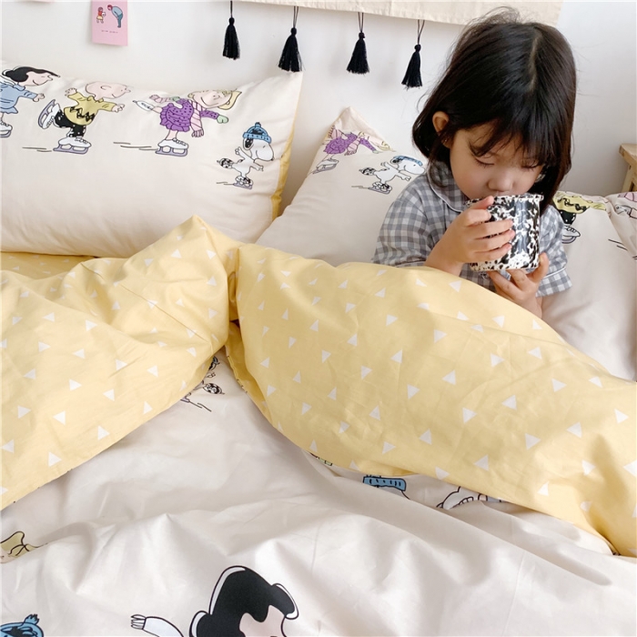 91家纺网 家纺一手货源 找家纺 （总）时年家纺 2019新款全棉小可爱系列四件套 床单款