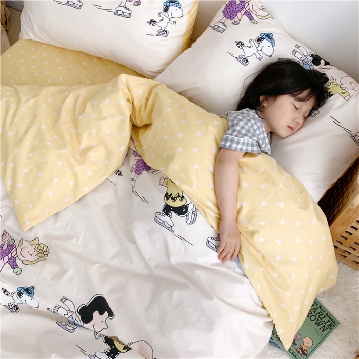 91家纺网 家纺一手货源 找家纺 （总）时年家纺 2019新款全棉小可爱系列四件套 床单款