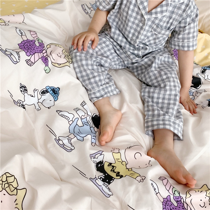 91家纺网 家纺一手货源 找家纺 （总）时年家纺 2019新款全棉小可爱系列四件套 床单款