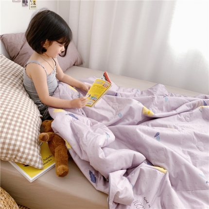 91家纺网 家纺一手货源 找家纺 （总）时年家纺 2019新款全棉羽丝卡通夏被