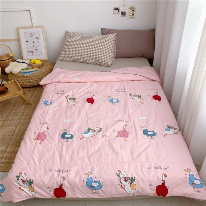 91家纺网 家纺一手货源 找家纺 （总）时年家纺 2019新款全棉羽丝卡通夏被