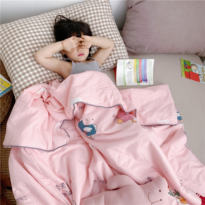 91家纺网 家纺一手货源 找家纺 （总）时年家纺 2019新款全棉羽丝卡通夏被