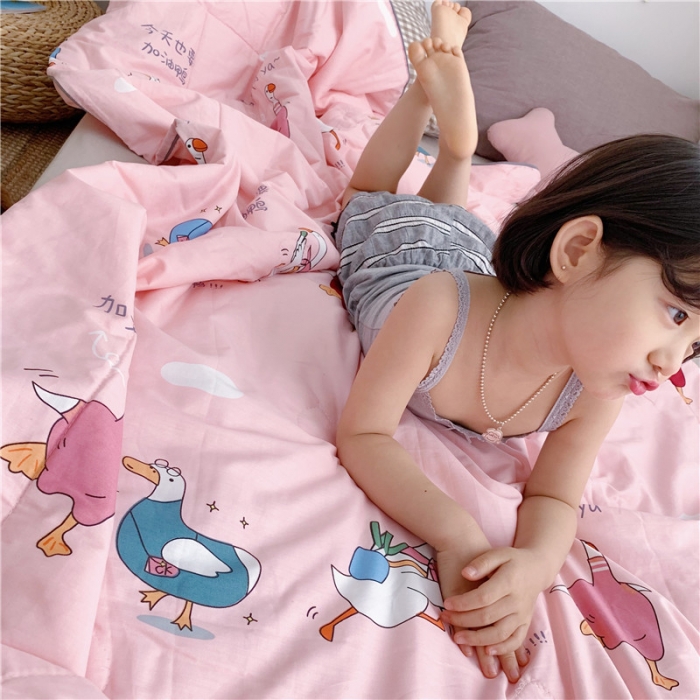 91家纺网 家纺一手货源 找家纺 （总）时年家纺 2019新款全棉羽丝卡通夏被