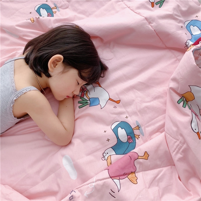 91家纺网 家纺一手货源 找家纺 （总）时年家纺 2019新款全棉羽丝卡通夏被