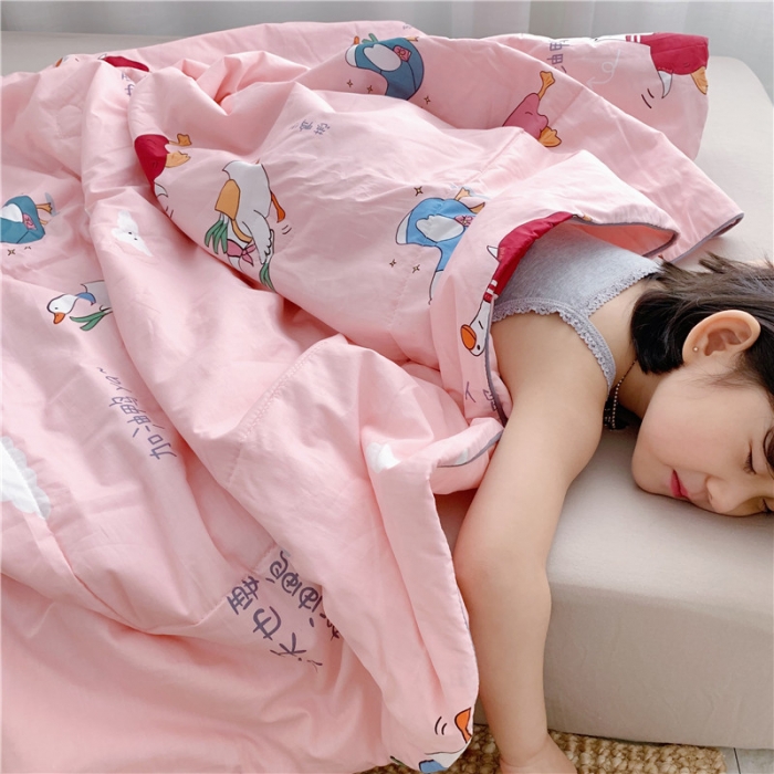 91家纺网 家纺一手货源 找家纺 （总）时年家纺 2019新款全棉羽丝卡通夏被