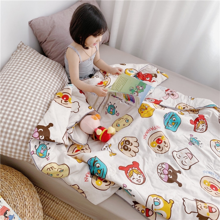 91家纺网 家纺一手货源 找家纺 时年家纺 2019新款全棉羽丝卡通夏被 面包超人