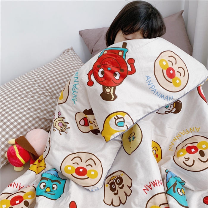 91家纺网 家纺一手货源 找家纺 时年家纺 2019新款全棉羽丝卡通夏被 面包超人