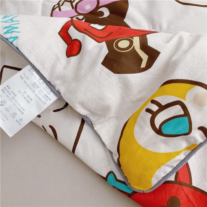 91家纺网 家纺一手货源 找家纺 时年家纺 2019新款全棉羽丝卡通夏被 面包超人