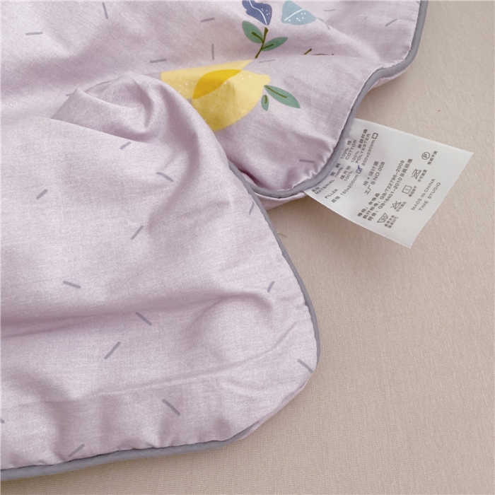 91家纺网 家纺一手货源 找家纺 时年家纺 2019新款全棉羽丝卡通夏被 柠檬