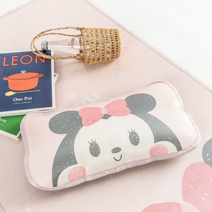 91家纺网 家纺一手货源 找家纺 时年冰露丝婴童席60*120+枕套送荞麦枕头棚拍mini女孩