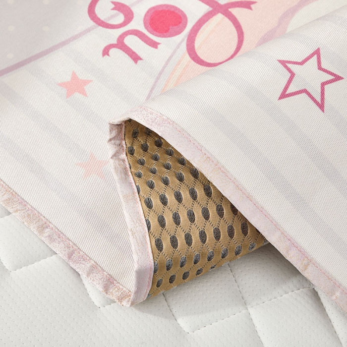 91家纺网 家纺一手货源 找家纺 时年 冰露丝婴童席60*120+枕套（送荞麦枕头）棚拍可爱兔