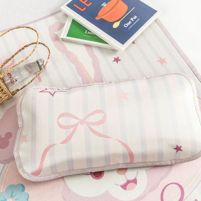 91家纺网 家纺一手货源 找家纺 时年 冰露丝婴童席60*120+枕套（送荞麦枕头）棚拍可爱兔