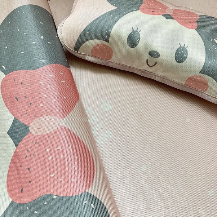 91家纺网 家纺一手货源 找家纺 时年冰露丝婴童席60*120+枕套送荞麦枕头实拍mini女孩