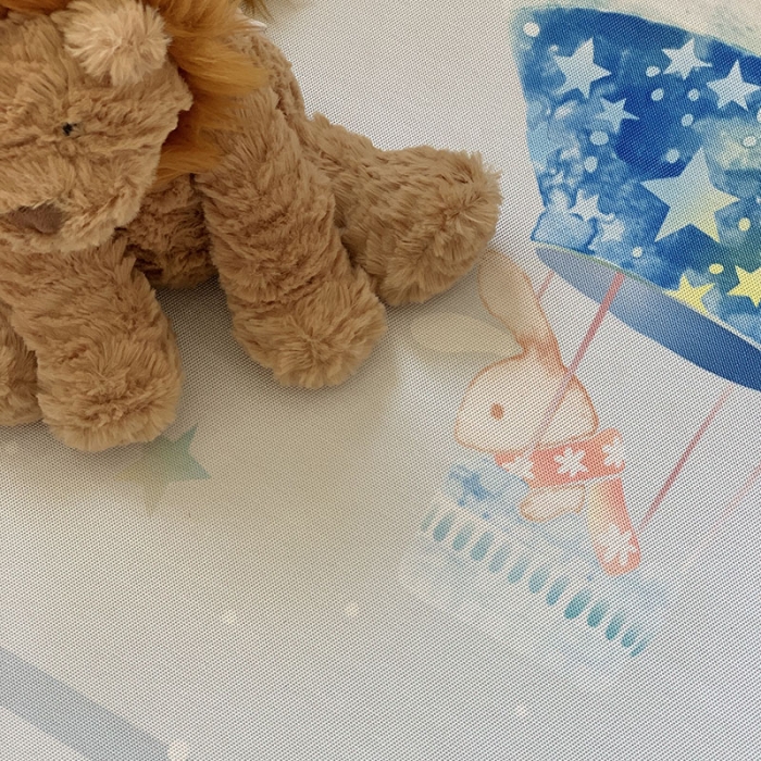 91家纺网 家纺一手货源 找家纺 时年 冰露丝婴童席60*120+枕套（送荞麦枕头）实拍热气球