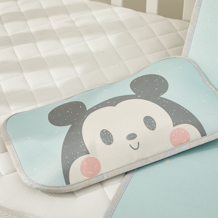 91家纺网 家纺一手货源 找家纺 （总）时年 冰露丝婴童席60*120+枕套（送荞麦枕头）棚拍