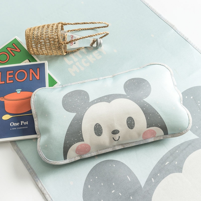 91家纺网 家纺一手货源 找家纺 （总）时年 冰露丝婴童席60*120+枕套（送荞麦枕头）棚拍