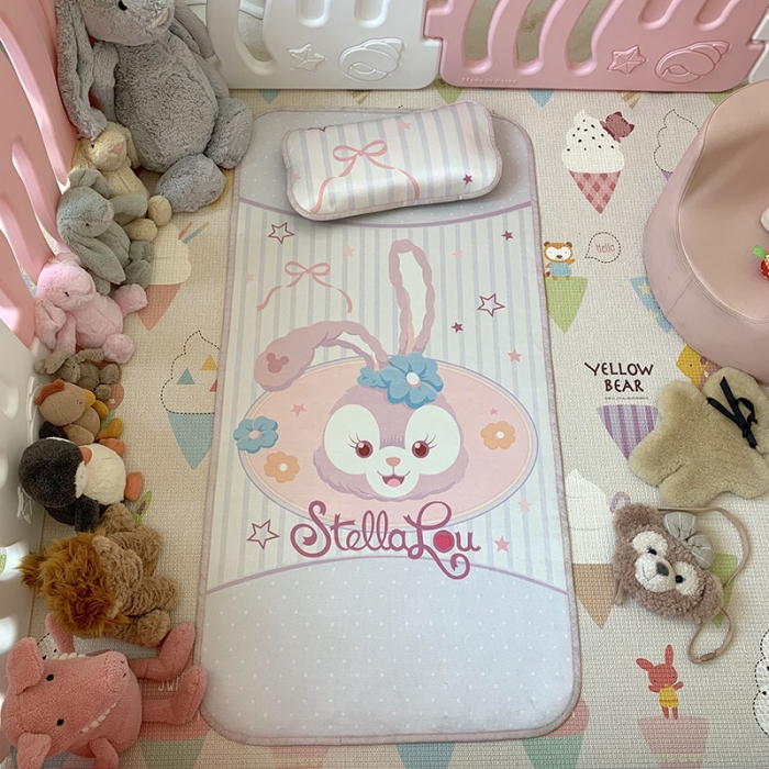 91家纺网 家纺一手货源 找家纺 （总）时年 冰露丝婴童席60*120+枕套（送荞麦枕头）实拍