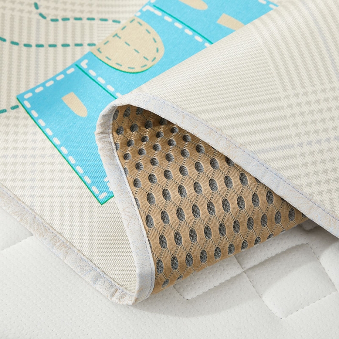 91家纺网 家纺一手货源 找家纺 时年冰露丝婴童席60*120+枕套（送荞麦枕头）棚拍恐龙宝宝