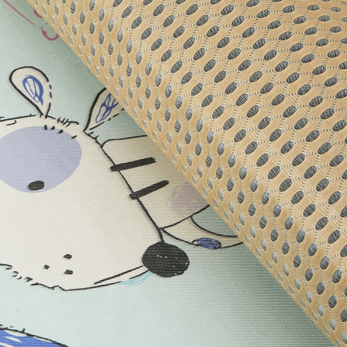 91家纺网 家纺一手货源 找家纺 时年 冰露丝婴童席60*120+枕套（送荞麦枕头）棚拍圆点狗