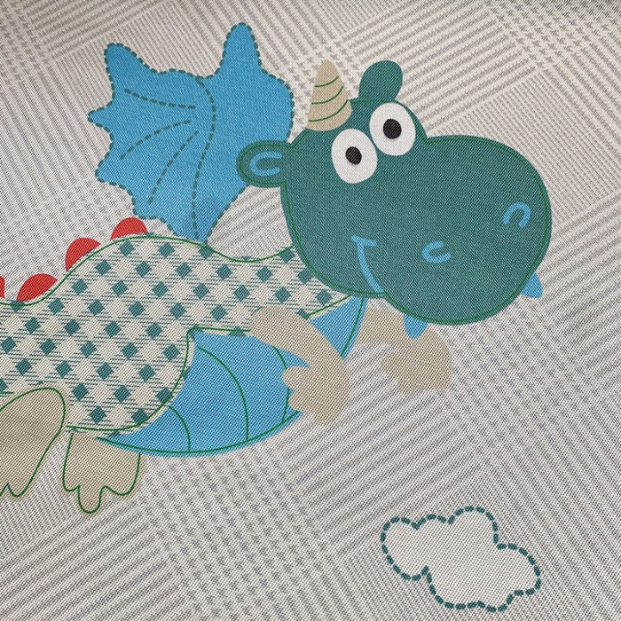 91家纺网 家纺一手货源 找家纺 时年冰露丝婴童席60*120+枕套（送荞麦枕头）实拍恐龙宝宝