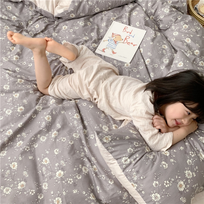 91家纺网 家纺一手货源 找家纺 时年 2019全棉小可爱四件套 暗香