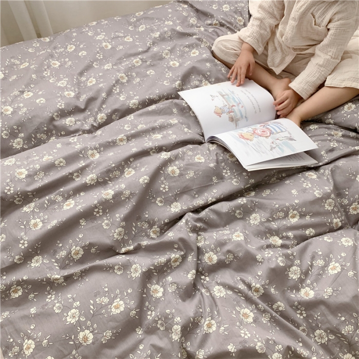 91家纺网 家纺一手货源 找家纺 时年 2019全棉小可爱四件套 暗香