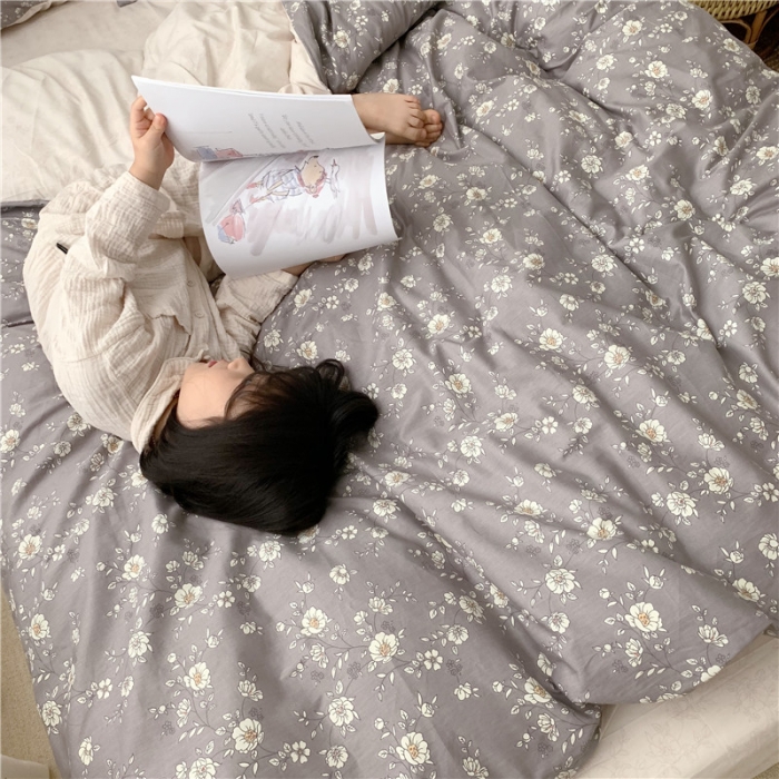 91家纺网 家纺一手货源 找家纺 时年 2019全棉小可爱四件套 暗香