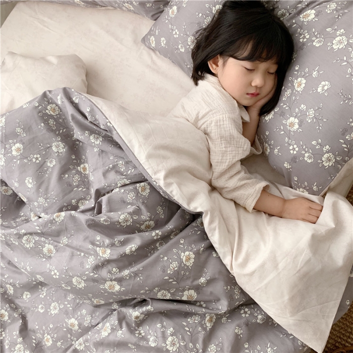 91家纺网 家纺一手货源 找家纺 时年 2019全棉小可爱四件套 暗香