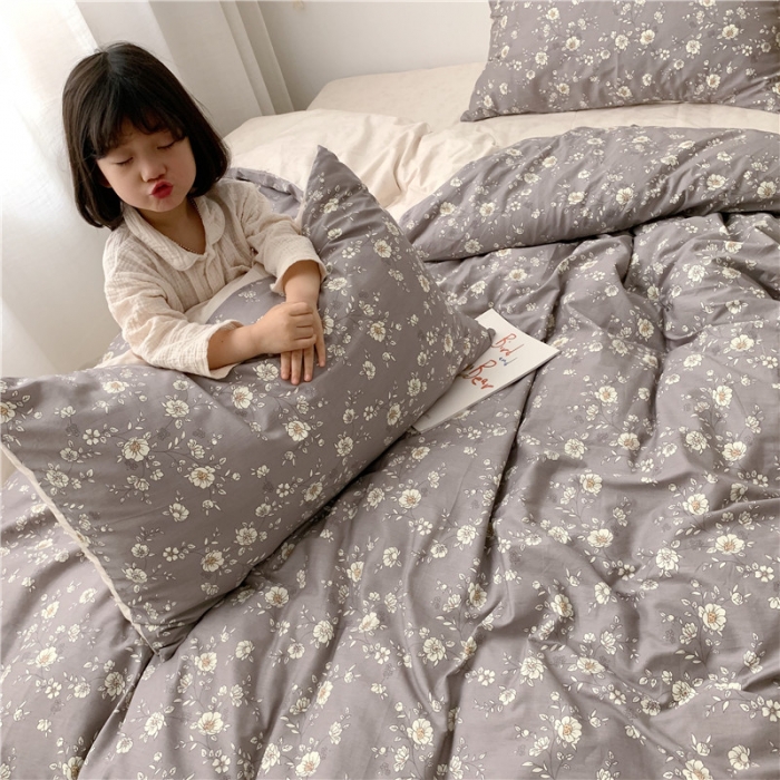 91家纺网 家纺一手货源 找家纺 时年 2019全棉小可爱四件套 暗香