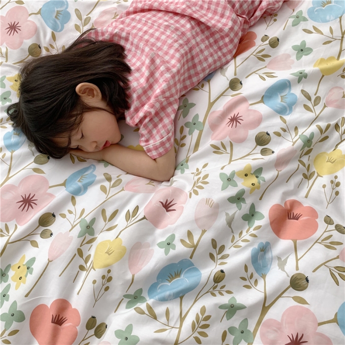 91家纺网 家纺一手货源 找家纺 时年 2019全棉小可爱四件套 朵拉