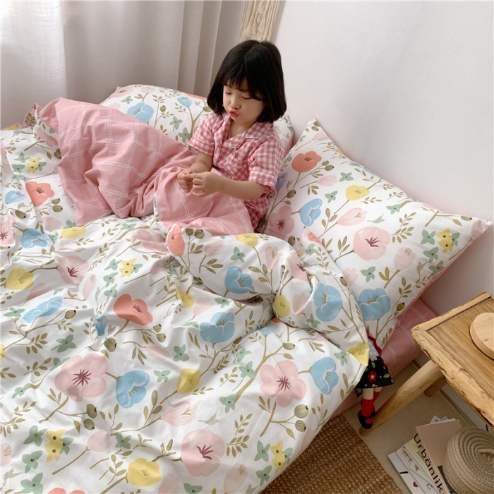 91家纺网 家纺一手货源 找家纺 时年 2019全棉小可爱四件套 朵拉