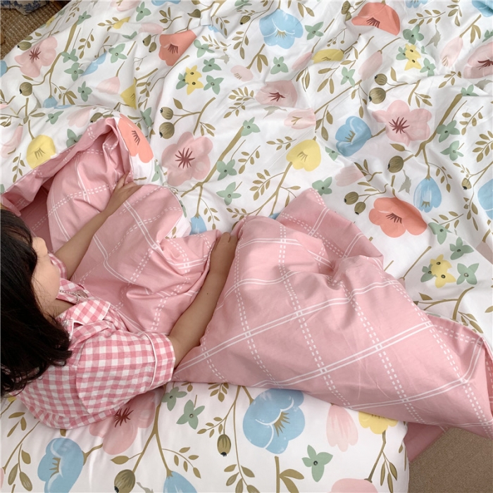 91家纺网 家纺一手货源 找家纺 时年 2019全棉小可爱四件套 朵拉