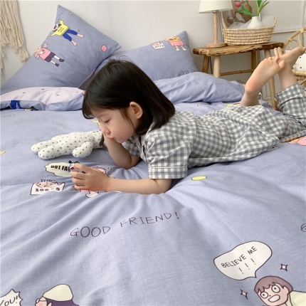 时年 2019全棉小可爱四件套 好朋友