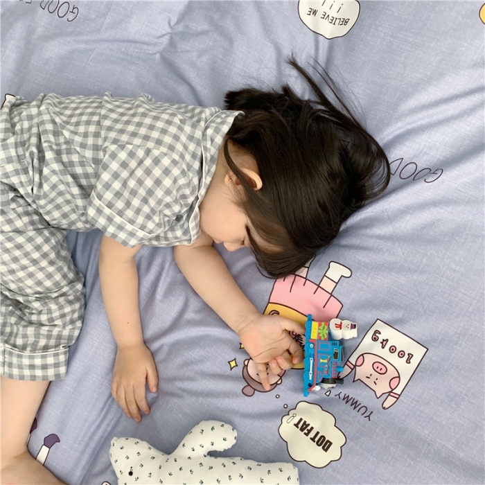 91家纺网 家纺一手货源 找家纺 时年 2019全棉小可爱四件套 好朋友