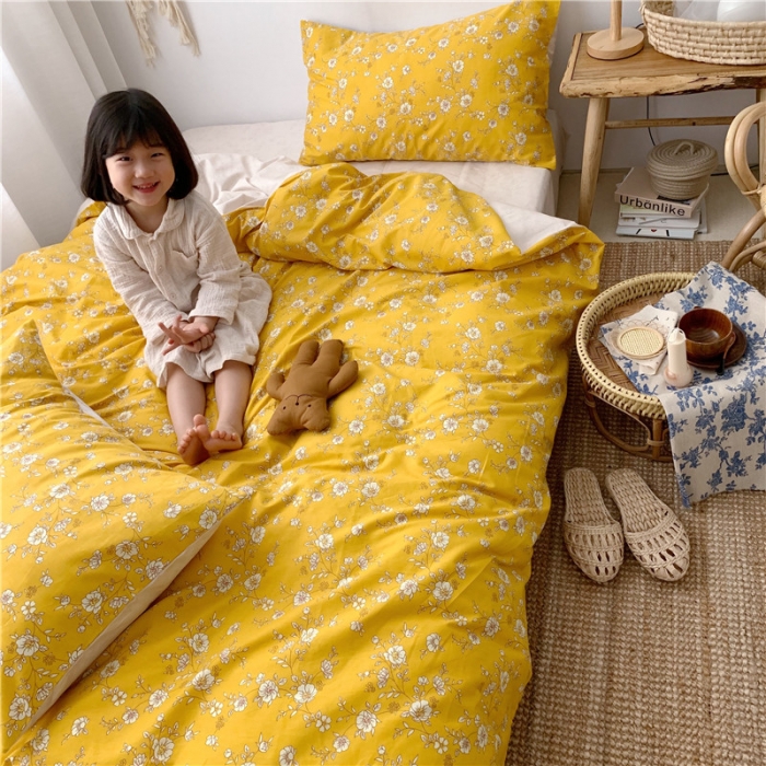 91家纺网 家纺一手货源 找家纺 时年 2019全棉小可爱四件套 明媚