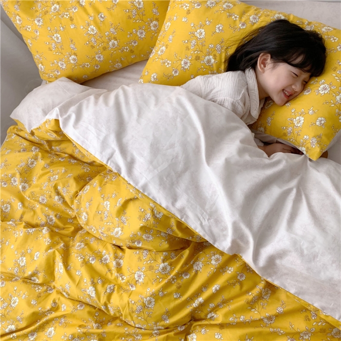 91家纺网 家纺一手货源 找家纺 时年 2019全棉小可爱四件套 明媚