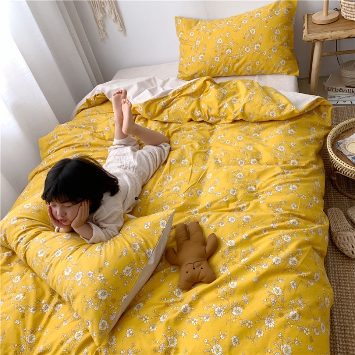 91家纺网 家纺一手货源 找家纺 时年 2019全棉小可爱四件套 明媚