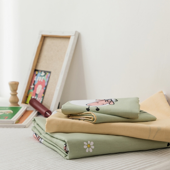 91家纺网 家纺一手货源 找家纺 时年 2019全棉小可爱四件套 小羊咩咩