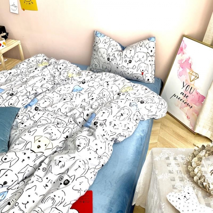 91家纺网 家纺一手货源 找家纺 （总）时年 2019棉加绒系列三四件套床笠款