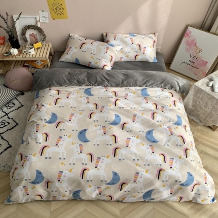 91家纺网 家纺一手货源 找家纺 （总）时年 2019棉加绒系列三四件套床笠款