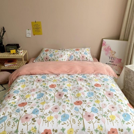 91家纺网 家纺一手货源 找家纺 （总）时年 2019棉加绒系列三四件套床笠款