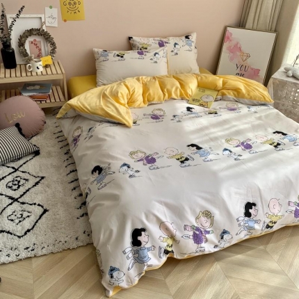 91家纺网 家纺一手货源 找家纺 （总）时年 2019棉加绒系列三四件套床笠款