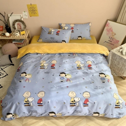 91家纺网 家纺一手货源 找家纺 （总）时年 2019棉加绒系列三四件套床笠款