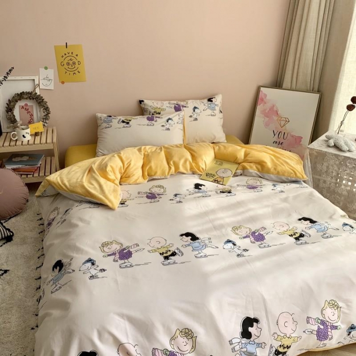 91家纺网 家纺一手货源 找家纺 时年 2019棉加绒系列三四件套 滑雪橇