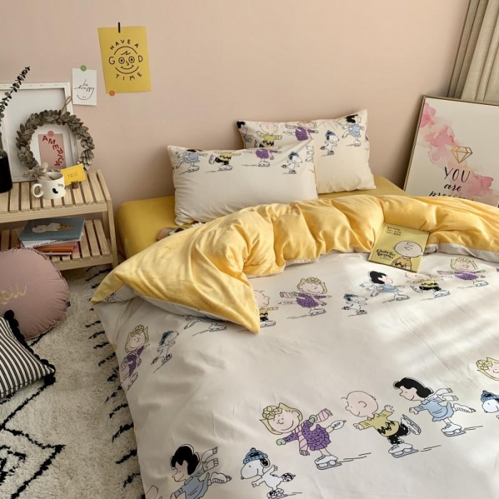 91家纺网 家纺一手货源 找家纺 时年 2019棉加绒系列三四件套 滑雪橇