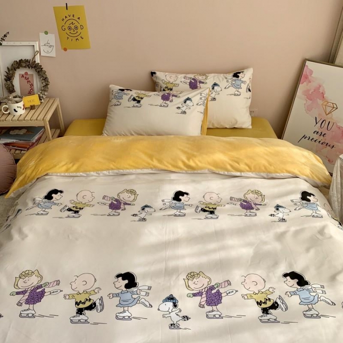 91家纺网 家纺一手货源 找家纺 时年 2019棉加绒系列三四件套 滑雪橇