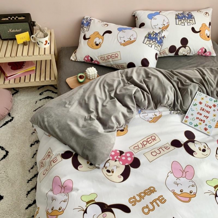 91家纺网 家纺一手货源 找家纺 时年 2019棉加绒系列三四件套 可爱多