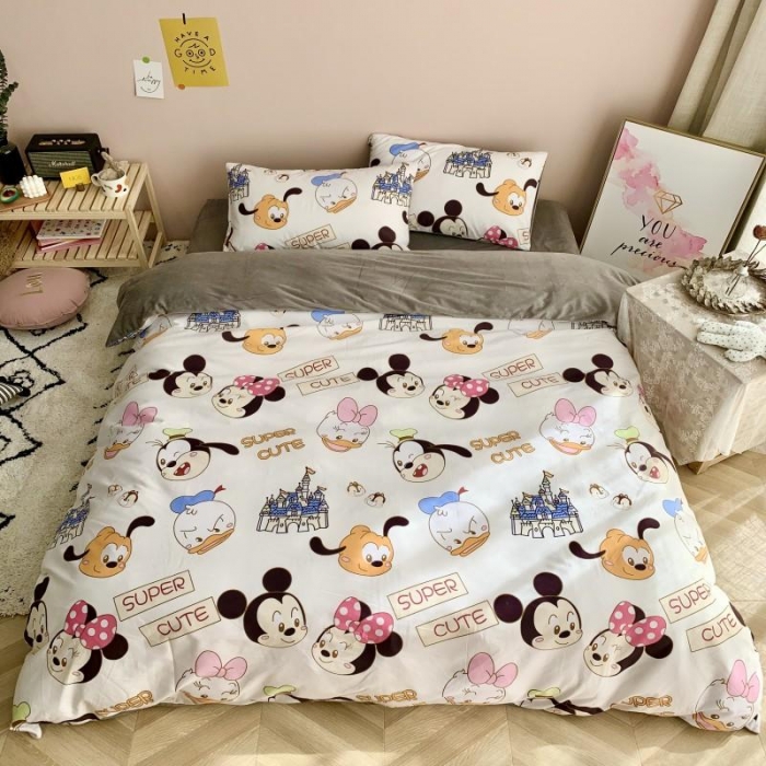 91家纺网 家纺一手货源 找家纺 时年 2019棉加绒系列三四件套 可爱多