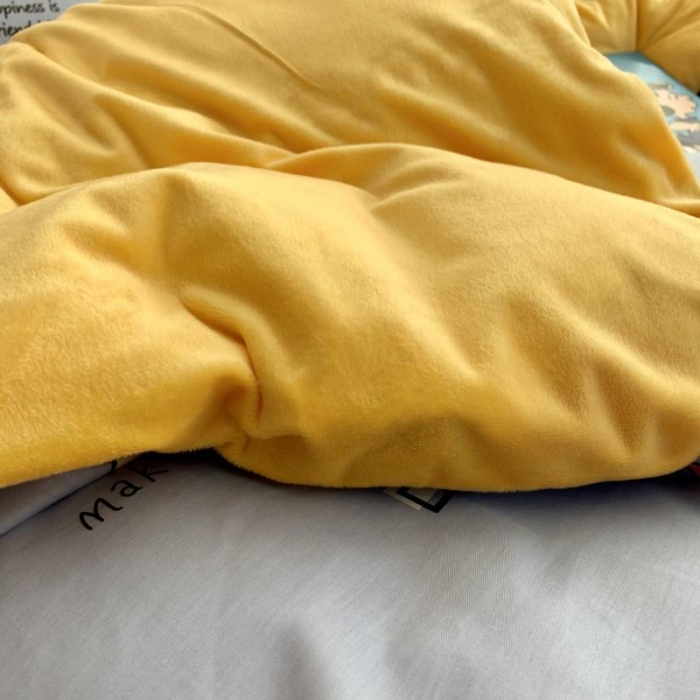 91家纺网 家纺一手货源 找家纺 时年 2019棉加绒系列三四件套 小伙伴